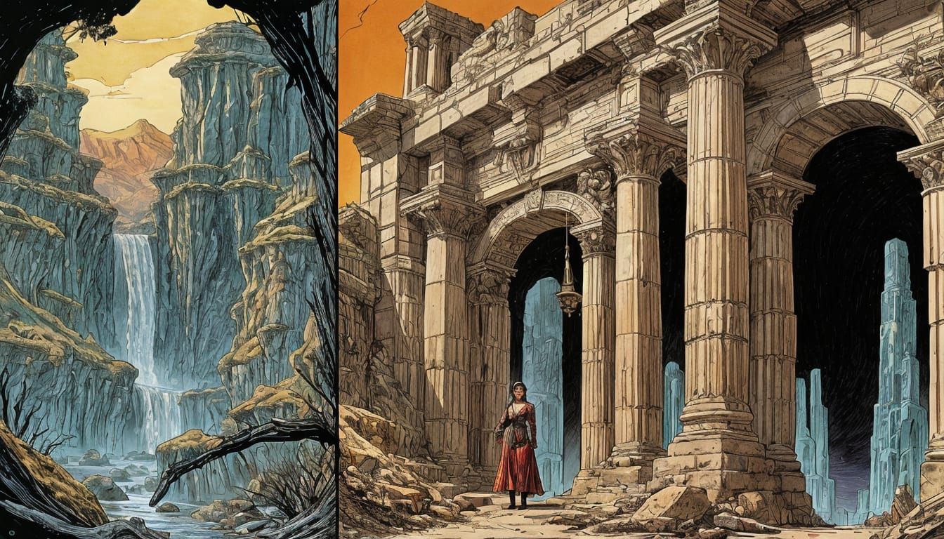 1940s Detective and Girl Friday Comic Book Page