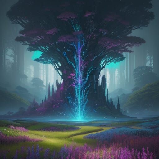 Ethereal Realm: Dreamlike Landscape in Unreal Engine 5 Style