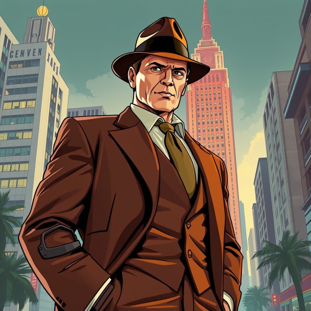 Doc Savage in 1930s Buenos Aires, Pulp Illustration