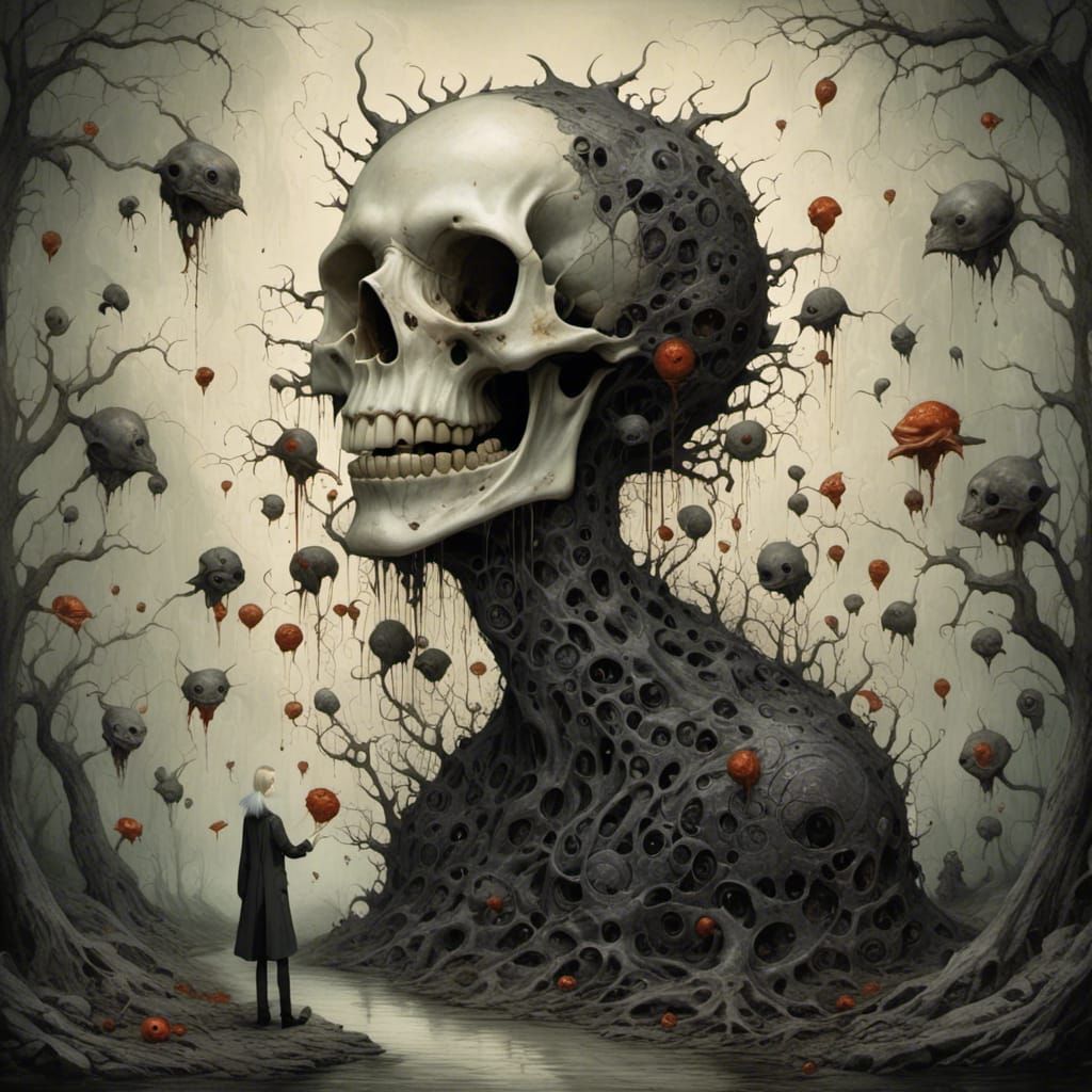 Accidental Tongue Bite Depiction