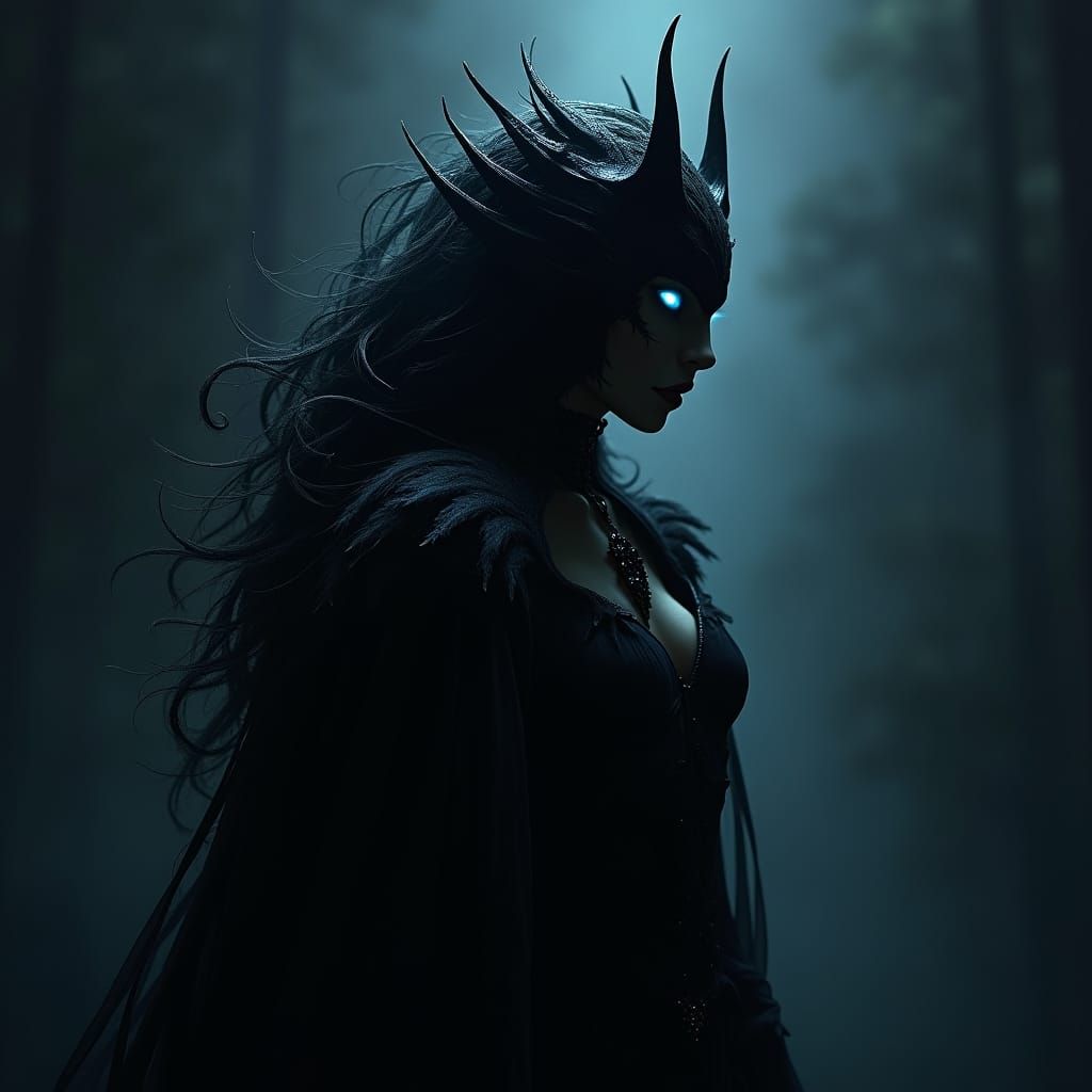 Vampiella Emerges from Darkness in Striking Silhouette