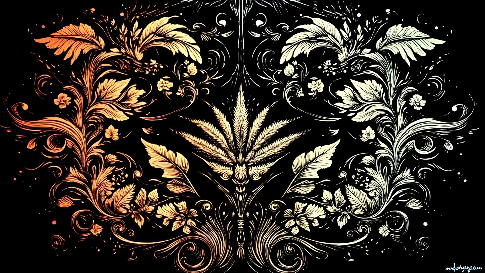 Illuminated Manuscript Style Decorations with Monsters