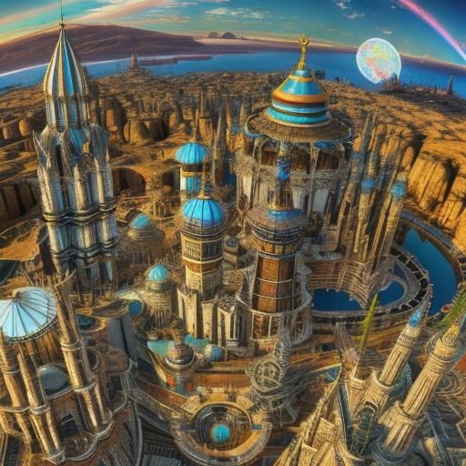 Complex Cinematic 3D Fractal Art