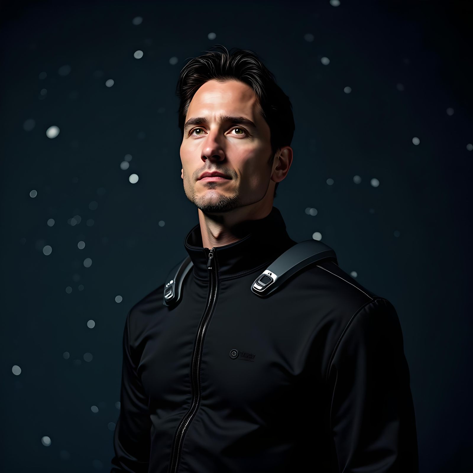 Keanu Reeves Doppelganger in Space: Professional Portrait