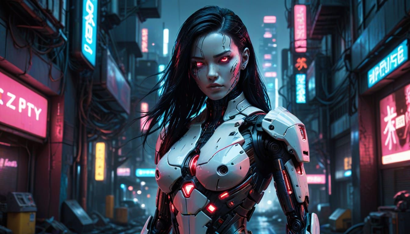 Cyberpunk Android Gynoid Concept Art