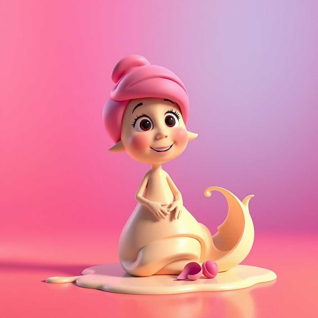 Pixar-Style 3D Art with Bright Colors