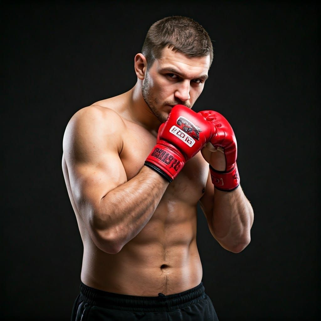 Intense Fighter Portrait