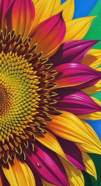 Vibrant Dew Drop Abstract Background