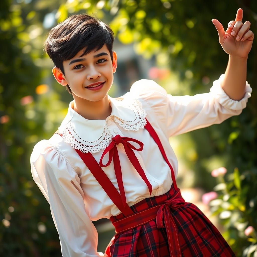 Youthful Elegance in a Summer Garden