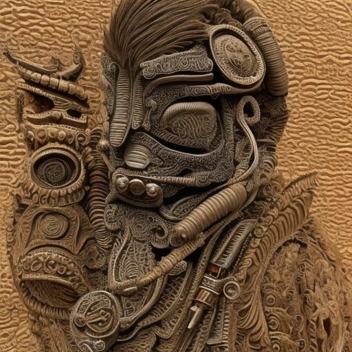 Desert Bounty Hunter in Divine Sunlight