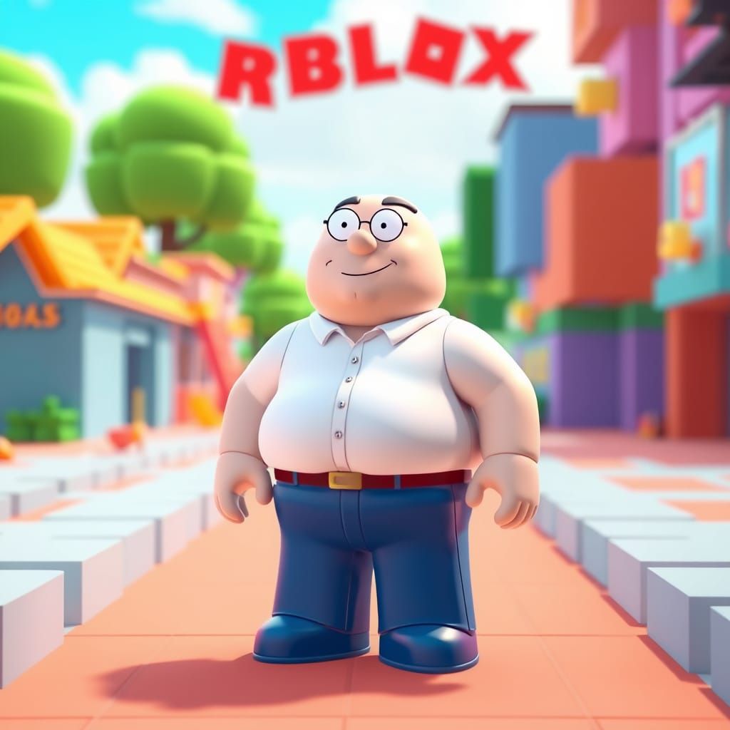 Peter Griffin in Playful Roblox World