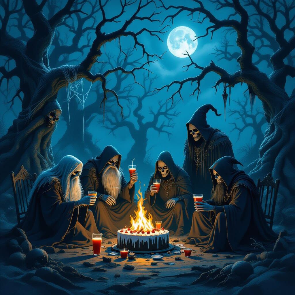 Dark Fantasy Lord of the Rings Creatures Spooky Birthday Cel...