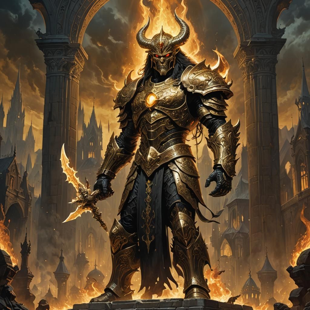 Mighty Prophet Against a Satanic World, Epic Fantasy Art