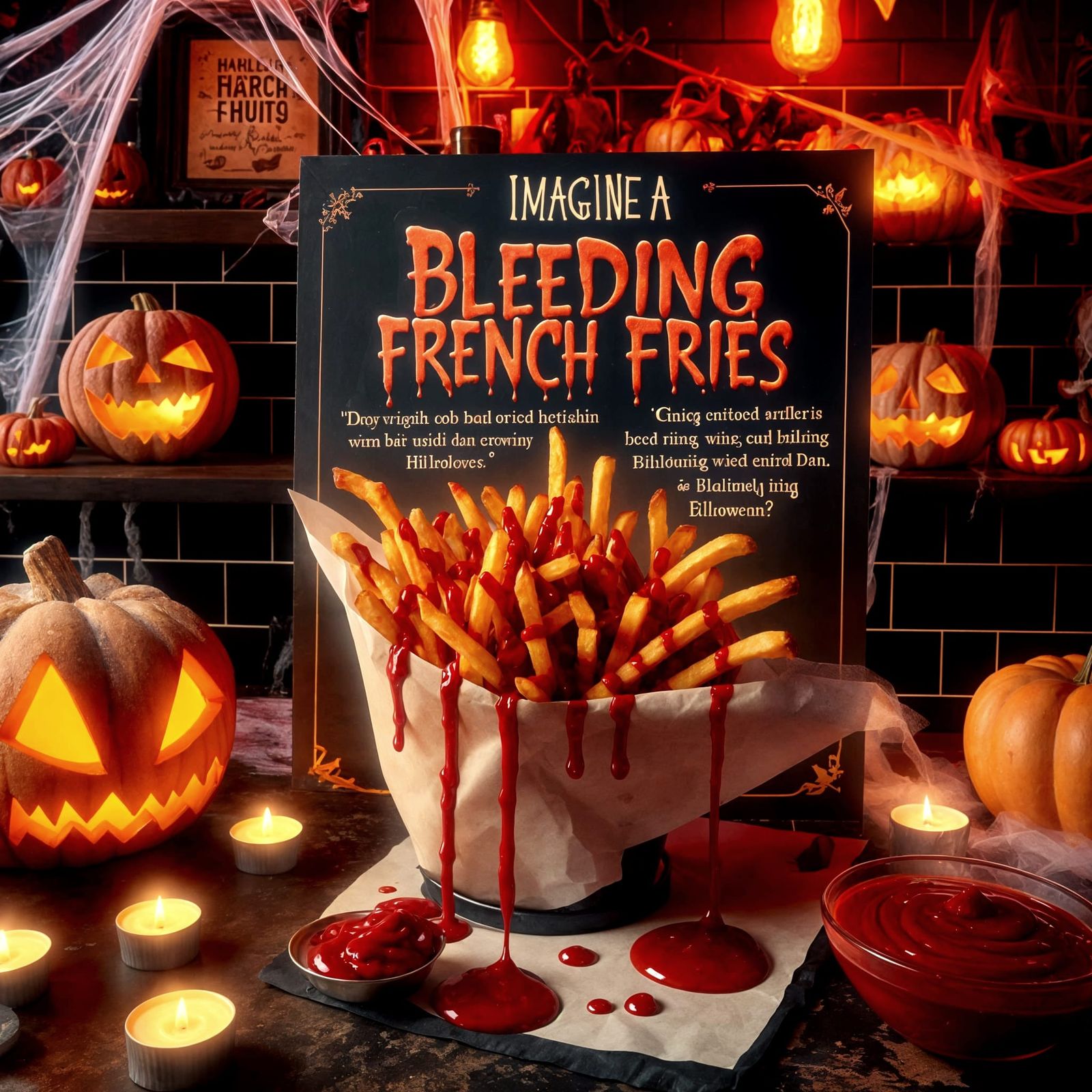 Halloween Fast Food: Bleeding French Fries
