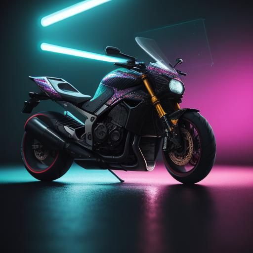 Neon Gun in 80s Miami: Hyper-Realistic Concept Art