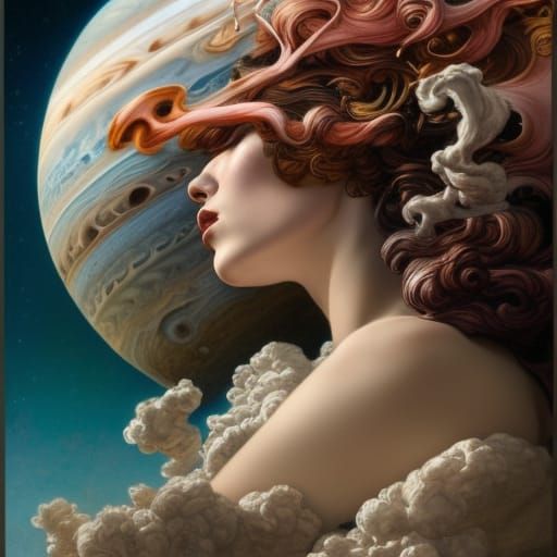 Off-Gassing Jupiter in Rococo Style