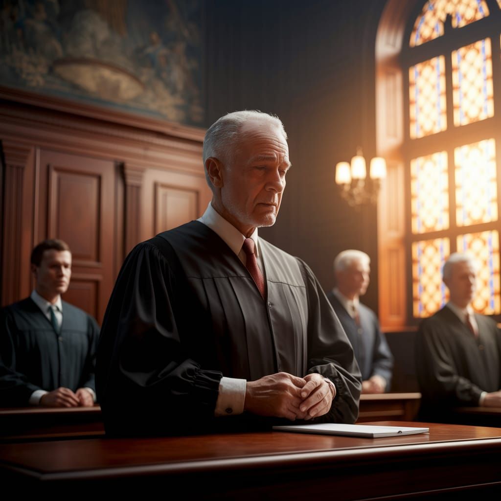 Juror #11: Humble European Refugee in Dramatic Courtroom Lig...