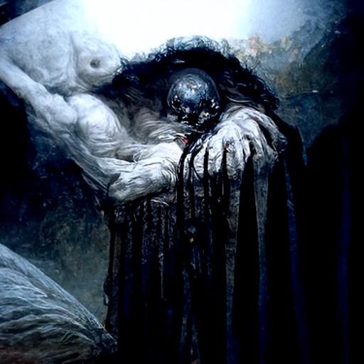 Dark Beauty: A Gothic Horror Illustration