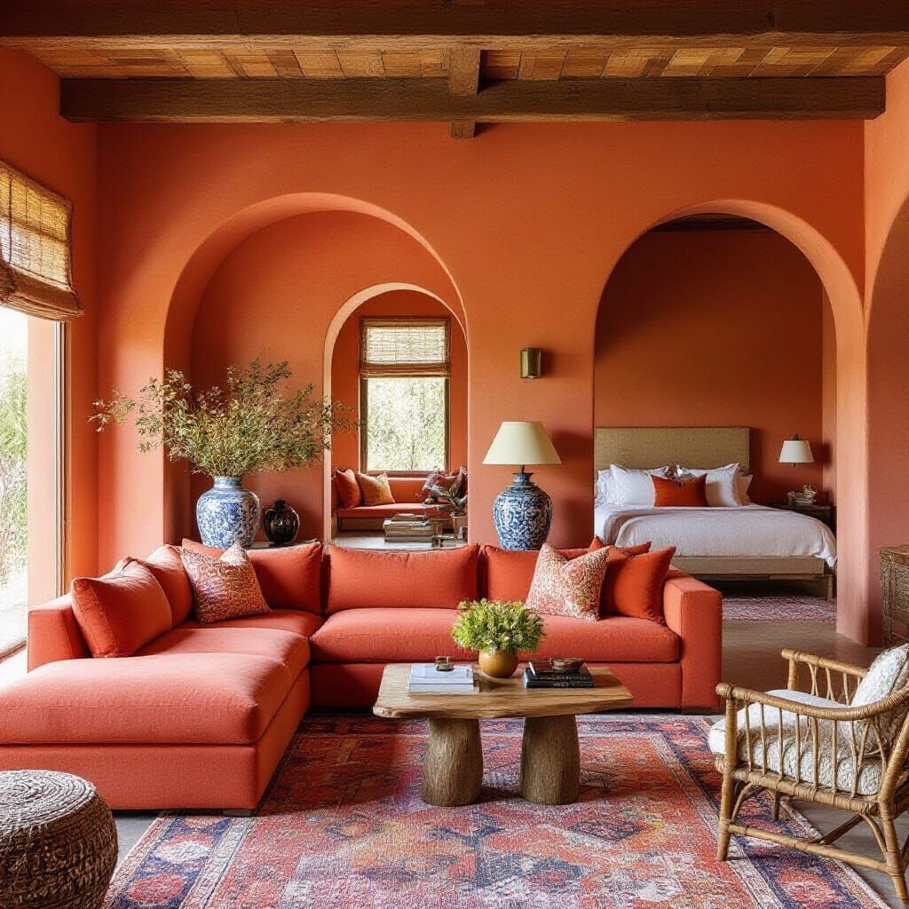 Elegant Terracotta House Interior Design