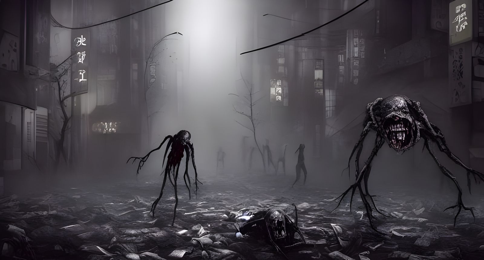 Dark Zombie Post-Apocalyptic Tokyo in Unreal Engine 5