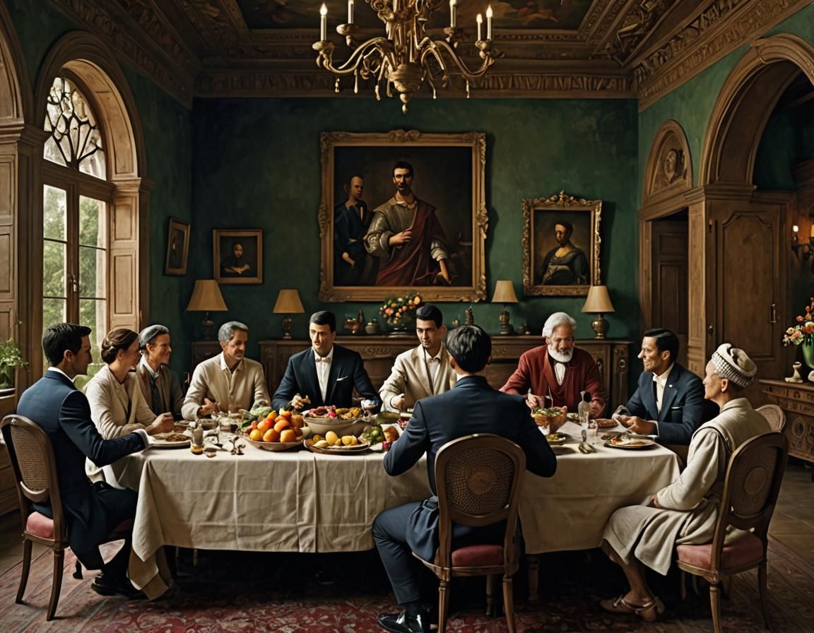 Novak Djokovic the tennis player teaching his disciples arou...