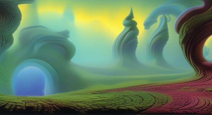 Mystical Dreamscape with Dynamic Lighting