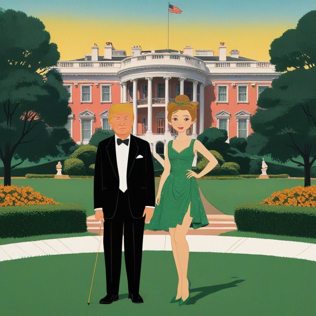 Tinker Bell Meets Donald Trump in Disney-Inspired Whimsy