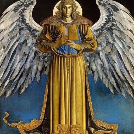 Archangel Vampire: A Symbolist Portrait