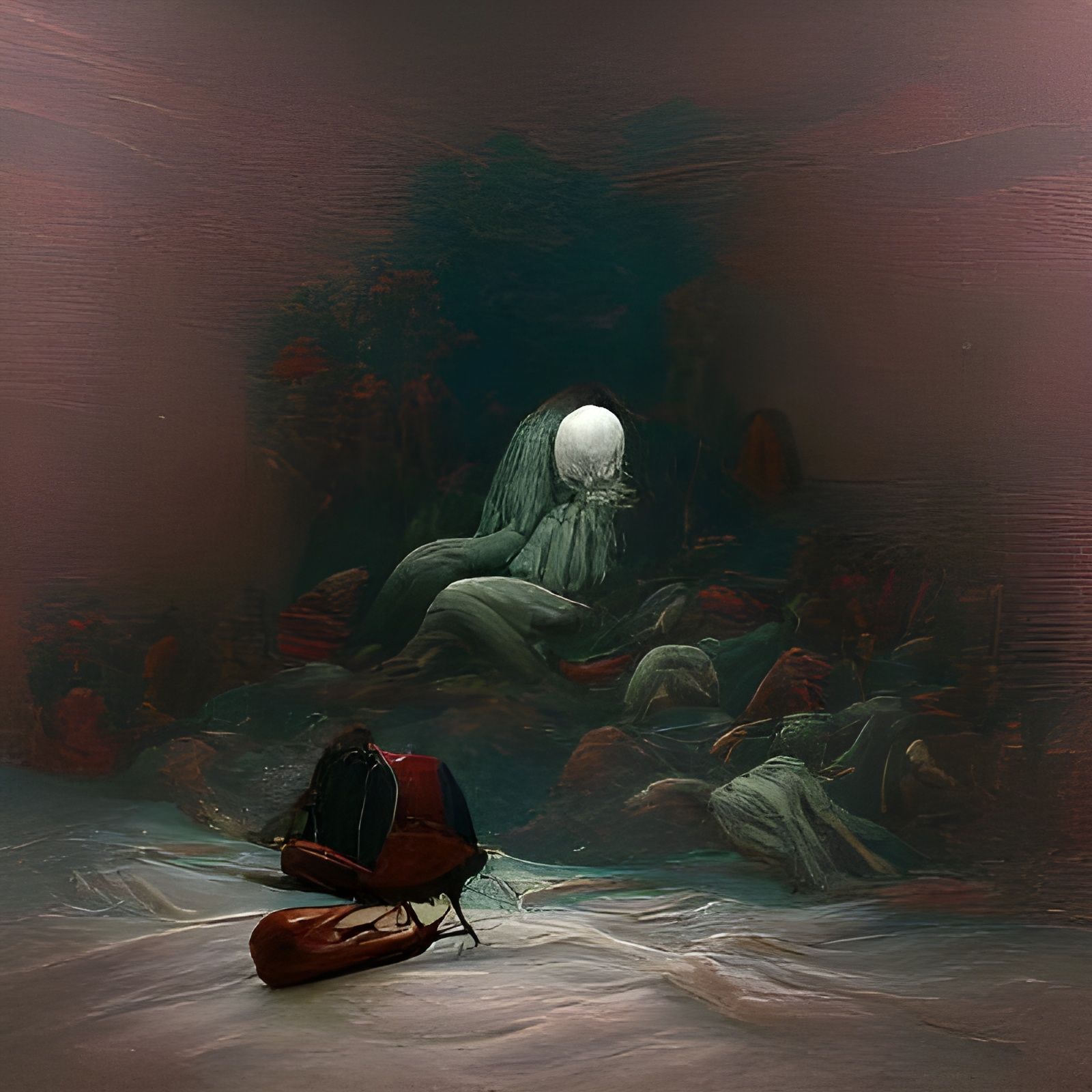 Nightmarish Horror Scene in the Style of Doré