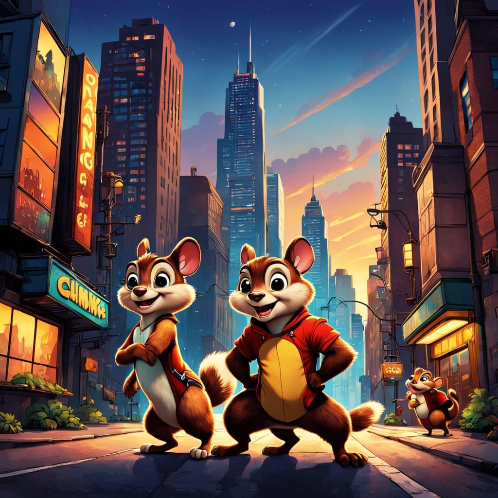 Disney-Inspired Cartoon Chipmunks Save the Day in a Retro-St...