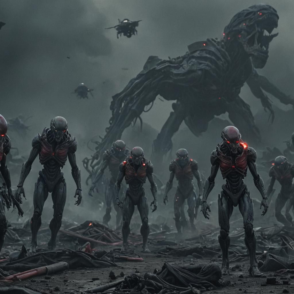 Futuristic Alien Invasion: A Cinematic Apocalypse