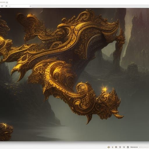 Detailed Crown in Fantasy Concept Art