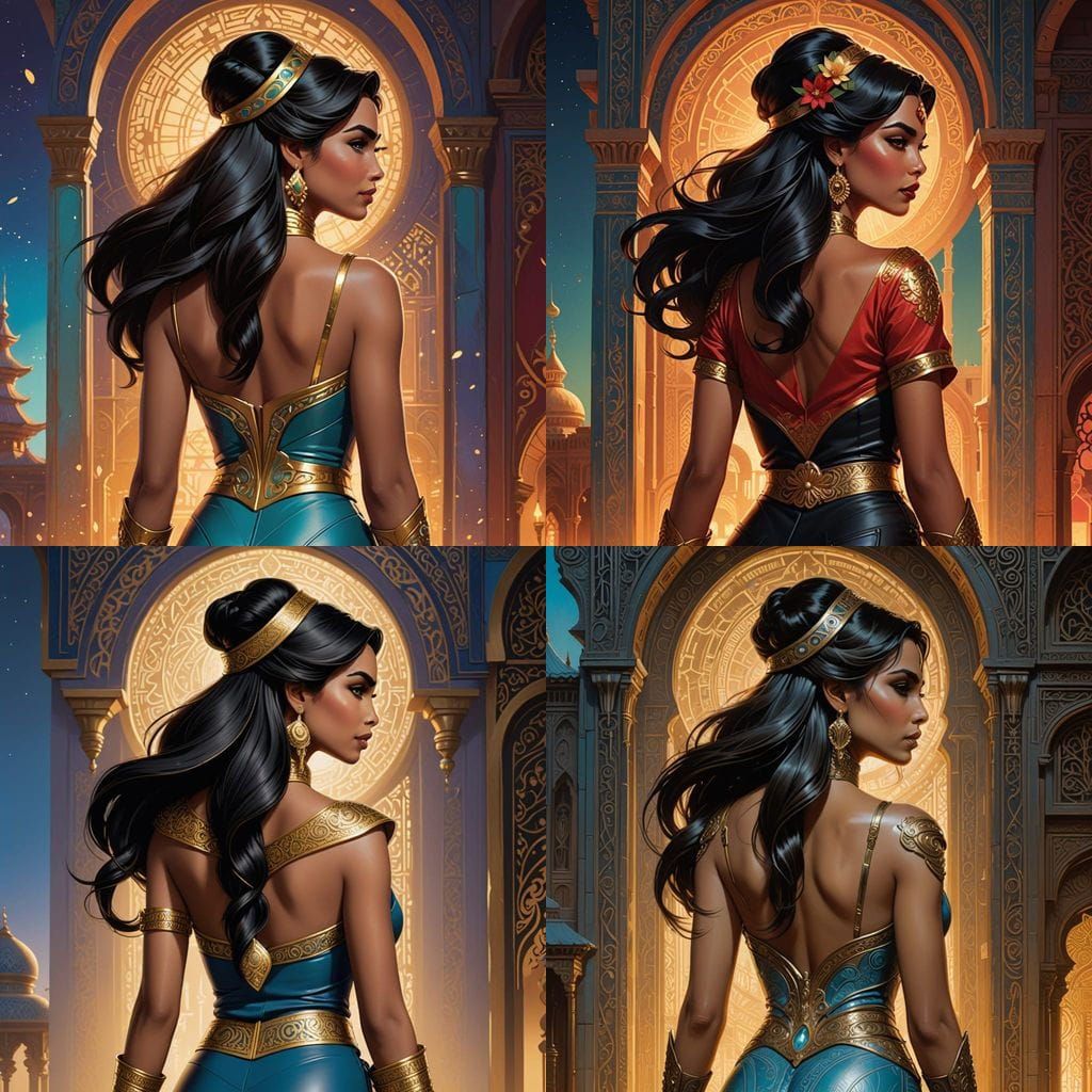 Jasmine in Sensual Leather Attire