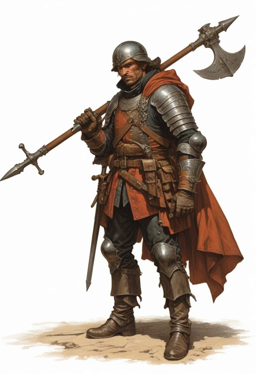16th Century French Guard in Heroic Fantasy Style
