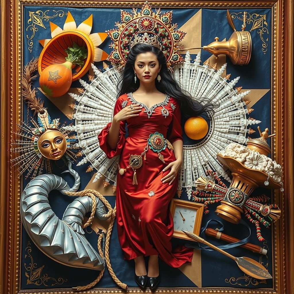 Vibrant Geometric Hallucinations in Photorealistic Style