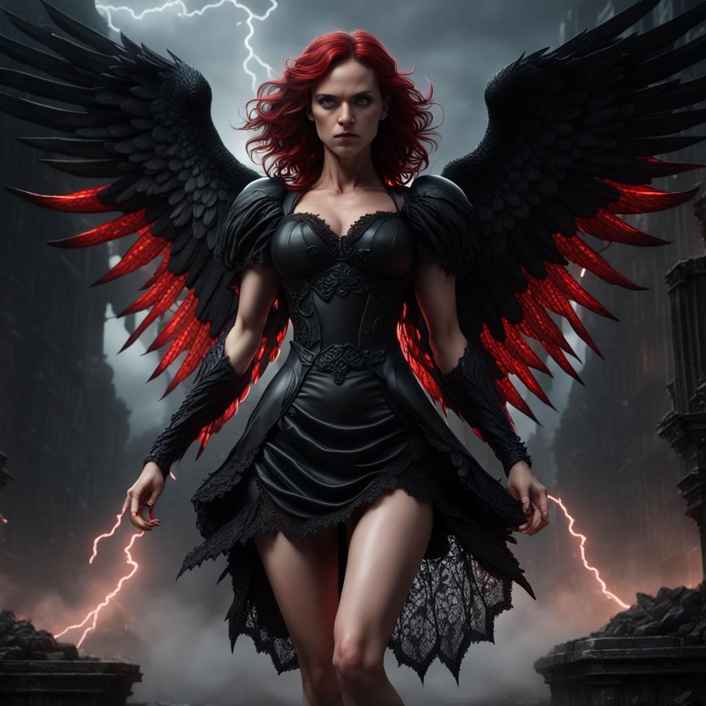 Archangel in Dark Fantasy Style