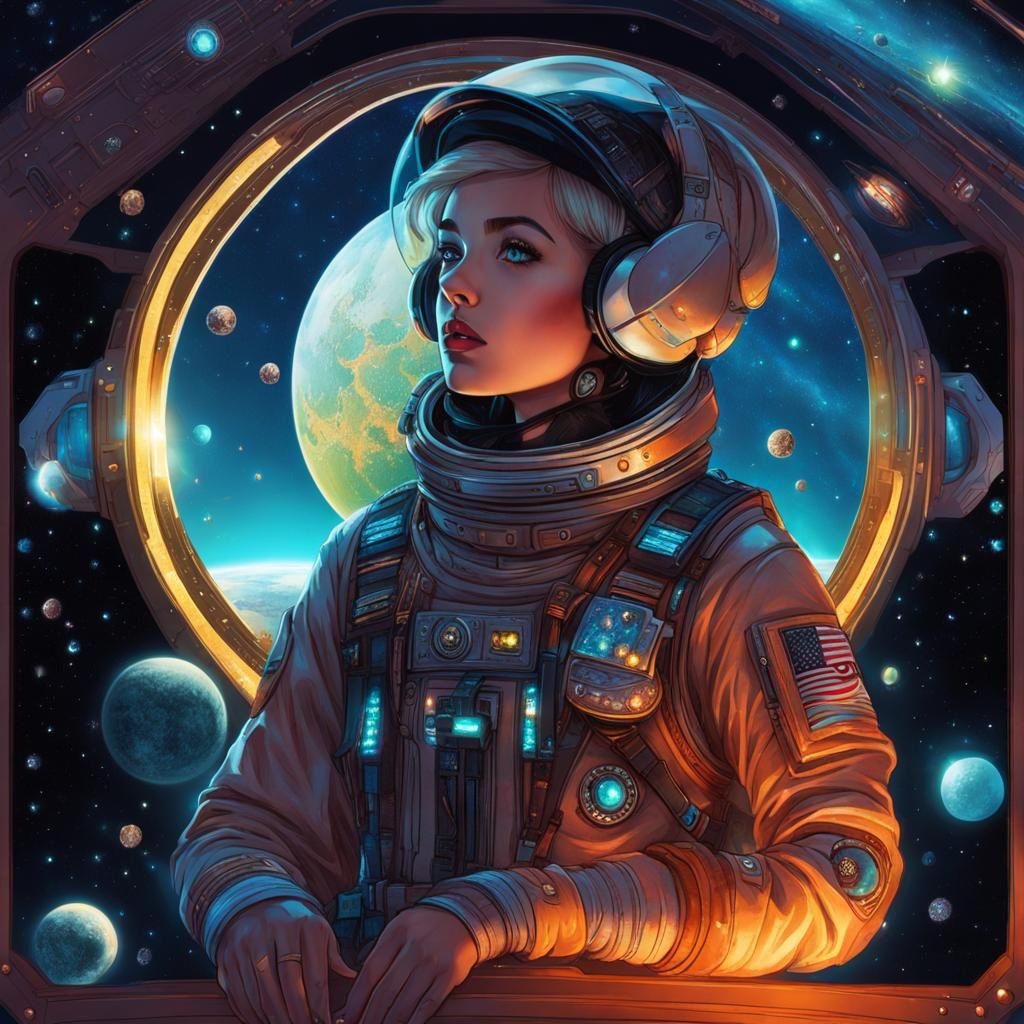 Lucy in space with diamonds