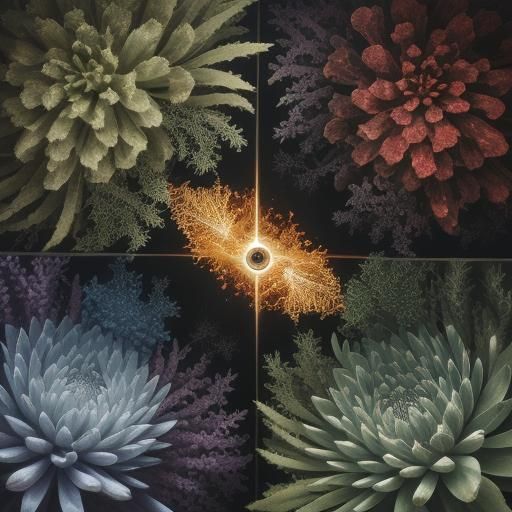 Nautilus Fibonacci Curves in Gold and Silver CGI