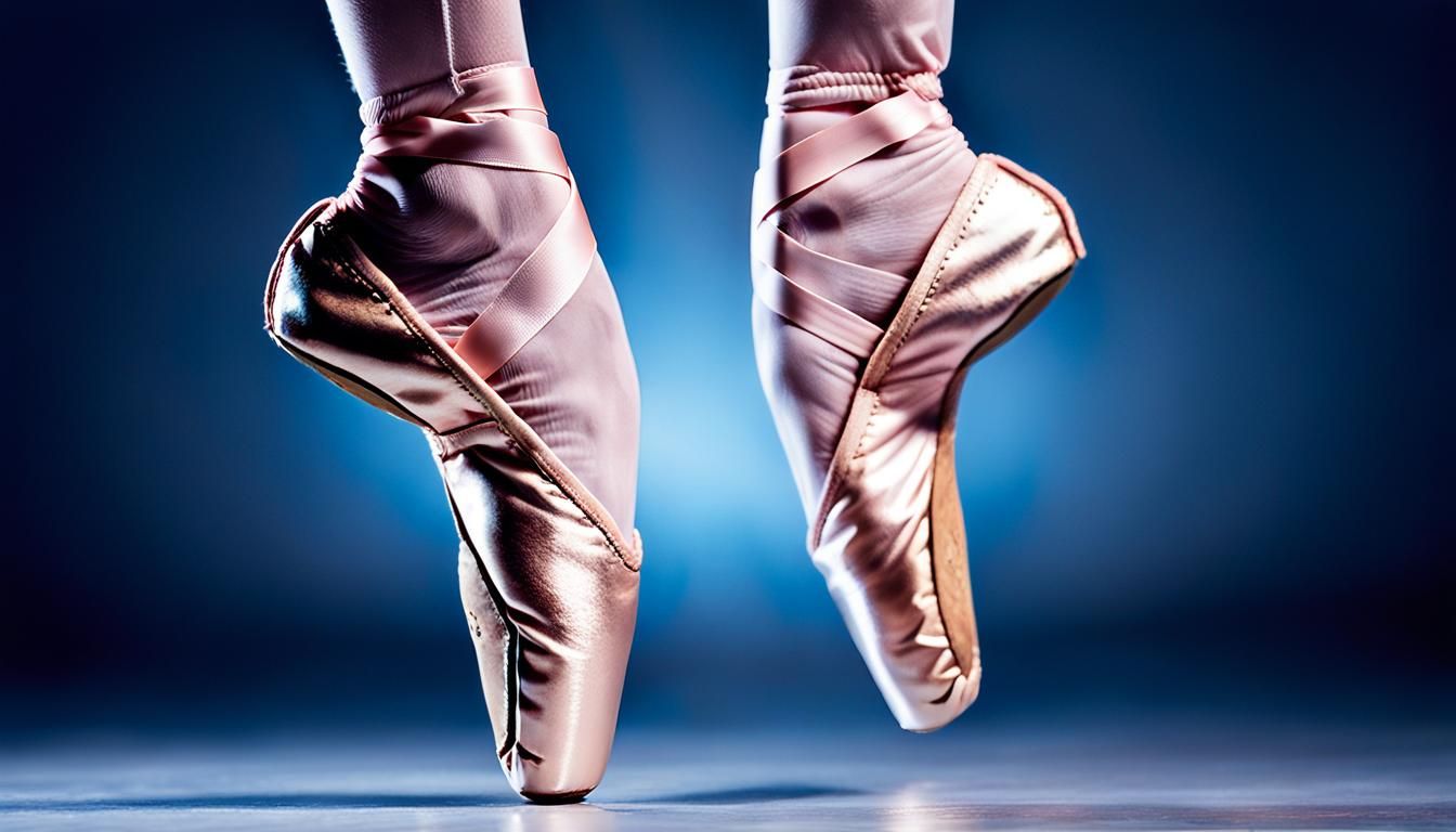 Pointe ballet shoes