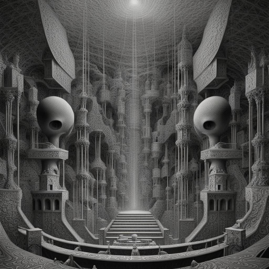 Effulgent ascii algorithmic artstyle. Metaphorical womb-scape. Conception of fetid parasites enslaved to an artificial p...