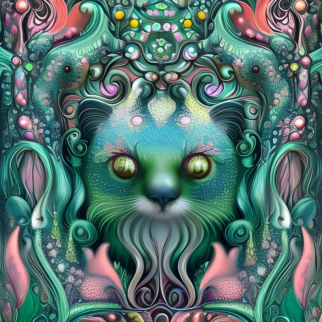 Magical Pearlescent Filigree Fantasy Art