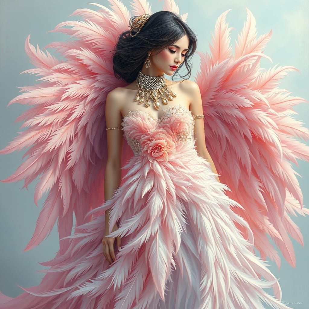 Enchanted Aviary Queen in Pastel Hues