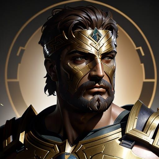 Stunning Portrait of a Greek Warrior King