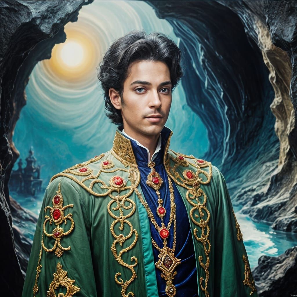 Prince in a Cave: A Dramatic Portrait