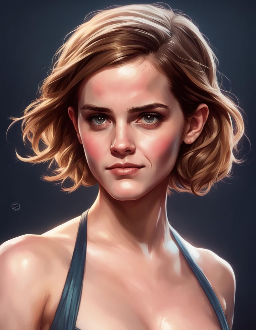 Emma Watson pinup bikini