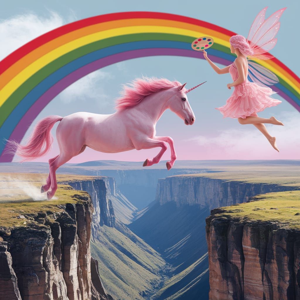Unicorn and fairy