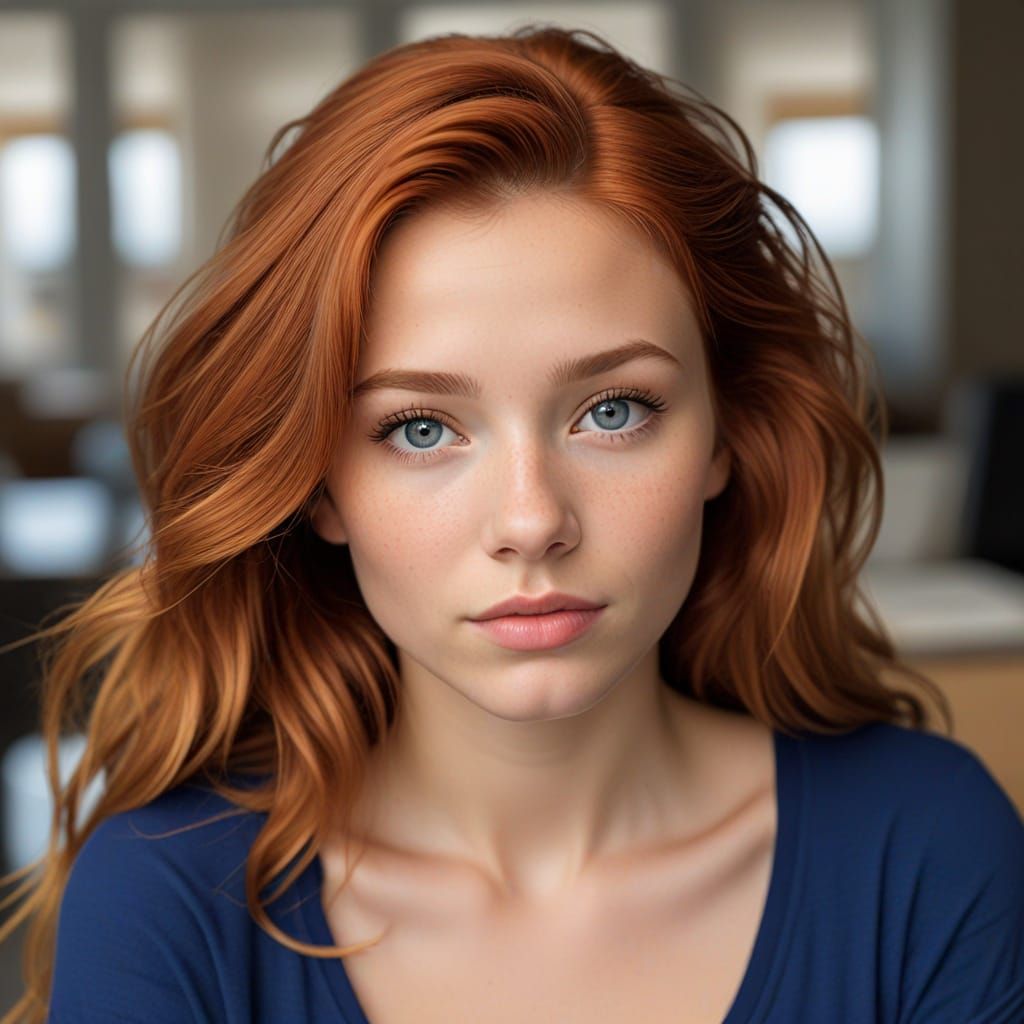 Mysterious Interrogative Facial Expression in Digital Art