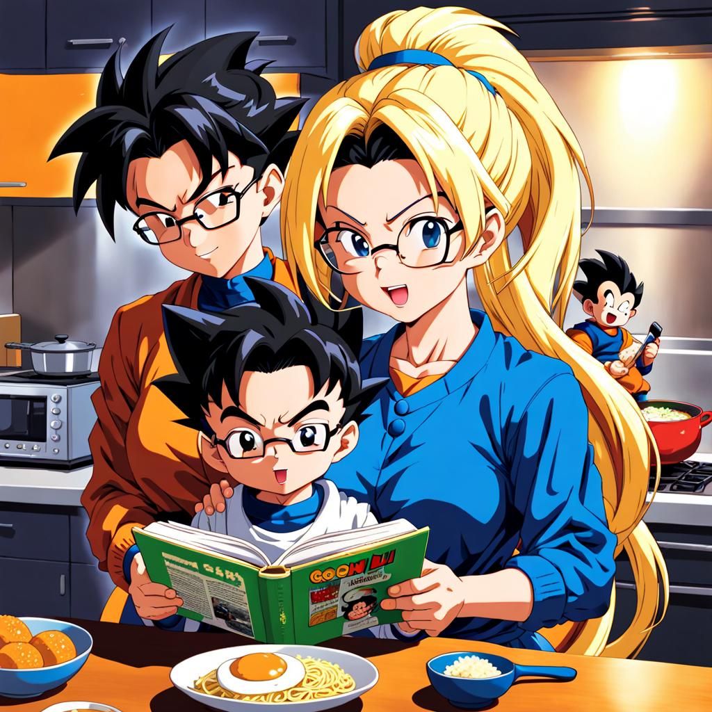 Chi-Chi and Sons: Dragon Ball Anime Illustration
