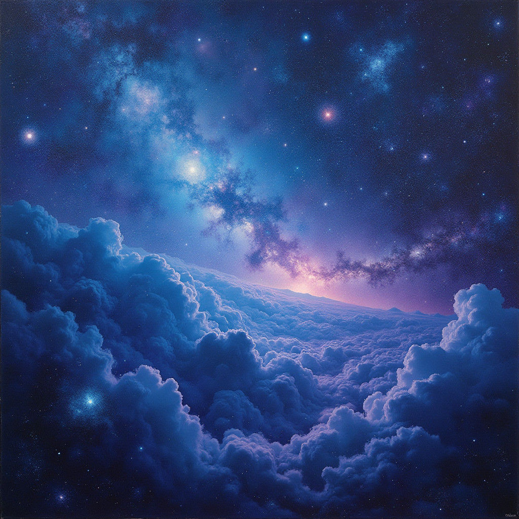 Cosmic Tapestry: Galaxies in a Swirl of Light