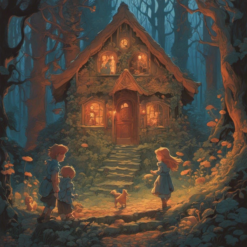 Hansel and Gretel's Spooky Gingerbread House